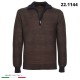 MAGLIONE MEZZA ZIP MISTO LANA 221144 RE DEL MARE MADE IN ITALY