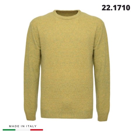 MAGLIONE UOMO MISTO LANA GIROCOLLO 221710 RE DEL MARE MADE IN ITALY