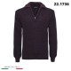 MAGLIONE MEZZA ZIP MISTO LANA-SETA 221736 RE DEL MARE MADE IN ITALY