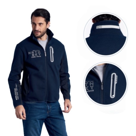 FELPA COLLO ALTO ZIP INTERA  2 STRATI BE BOARD 14F9361