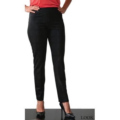 PANTALONE DONNA LOOK OLIVER FANTASIA SCOZZEZE100% MADE IN ITALY