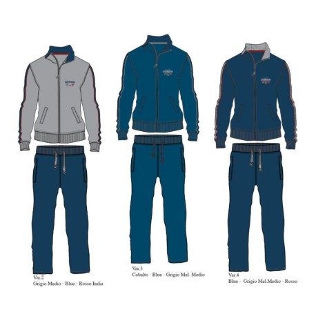 COMPLETO TUTA FELPA E PANTALONE 100% COTONE BE BOARD T9463