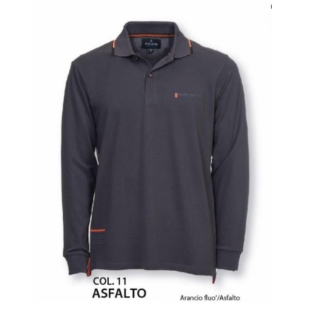 POLO UOMO MANICA LUNGA 100% COTONE PIQUET COVERI PL2864