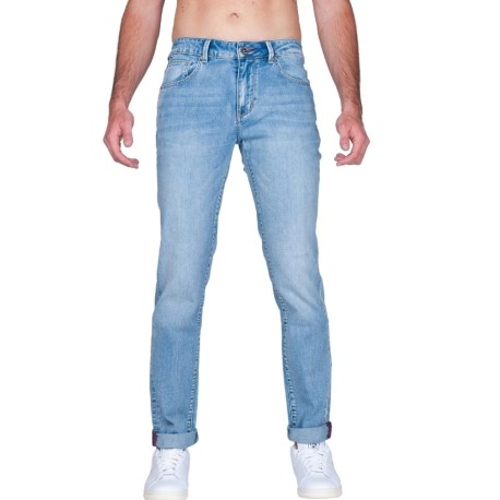 PANTALONE JEANS COVERI 5 TASCHE LAVAGGIO CHIARO