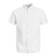 CAMICIA UOMO MEZZA MANICA MISTO LINO PRODUKT DYLAN bianco