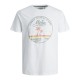 T-SHIRT UOMO COTONE GIROCOLLO PRODUKT KASPER bianco