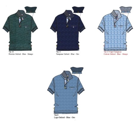 POLO UOMO CONFORMATA MANICA CORTA PURO COTONE BE BOARD L9612C