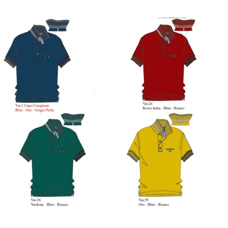 POLO UOMO COTONE PIQUET MANICA CORTA BE BOARD 9613