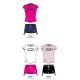 COLORI COMPLETO DONNA COTONE T-SHIRT M/C BICOLOR E PANTALONCINO UMBRO 22016
