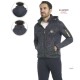FELPA UOMO BICOLORE FULL ZIP CON CAPPUCCIO BE BOARD 34F9351