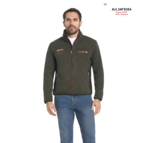 FELPA UOMO JASPE' BICOLORE FULL ZIP BE BOARD 34F9354