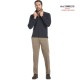 POLO UOMO MANICHE LUNGHE JERSEY CARBON BRUSHED BE BOARD 33M9210