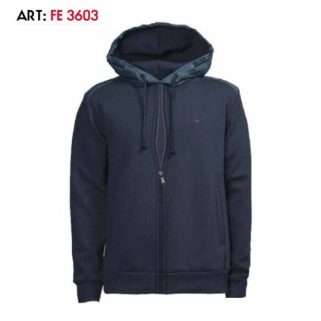FELPA IMBOTTITA FULL ZIP CON CAPPUCCIO COVERI FE3603