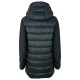GIUBBOTTO DONNA MEDIO ECOPELLICCIA CAPPUCCIO LUCETTA VIRGINIA BLU retro