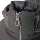 GIUBBOTTO DONNA MEDIO ECOPELLICCIA CAPPUCCIO LUCETTA VIRGINIA BLU particolare