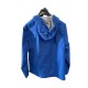 GIACCA LEGGERA FULL ZIP COLLO E CAPPUCCIO DARITEX 8.0673V blu nazionale retro