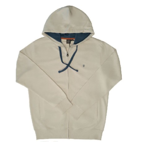 FELPA FULL ZIP CON CAPPUCCIO 100% COTONE COVERI FE3288K