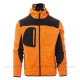 MAGLIA TECNICA BICOLORE FULL ZIP E CAPPUCCIO PAYPER TRIP PERSONALIZZABILE Arancione Fluo