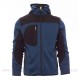 MAGLIA TECNICA BICOLORE FULL ZIP E CAPPUCCIO PAYPER TRIP PERSONALIZZABILE Blu Melange