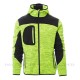 MAGLIA TECNICA BICOLORE FULL ZIP E CAPPUCCIO PAYPER TRIP PERSONALIZZABILE Giallo Fluo