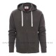 FELPA TECNICA GARZATA FULL ZIP E CAPPUCCIO DA UOMO PAYPER PORTLAND PERSONALIZZABILE
