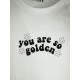 T-SHIRT COTONE &quot;YOU ARE SO GOLDEN&quot;