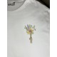 T-SHIRT COTONE CON MAZZO DI FIORI