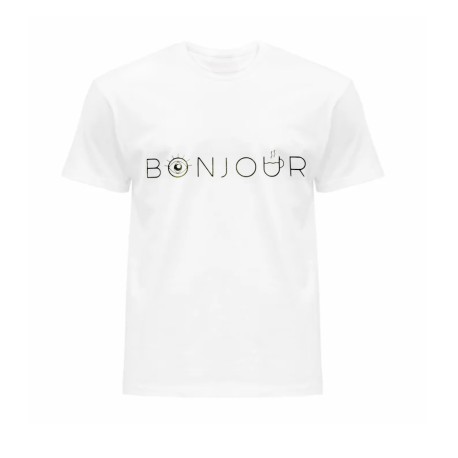 T-SHIRT COTONE "BONJOUR"