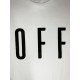 T-SHIRT COTONE &quot;OFF&quot;