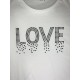 T-SHIRT COTONE &quot;LOVE&quot;