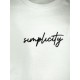 T-SHIRT COTONE &quot;SIMPLICITY&quot;