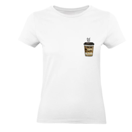 T-SHIRT COTONE "PER ME CAFFÈ E UN PO' DI PAZIENZA"