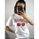 T-SHIRT COTONE &quot;CHERRIES&quot;