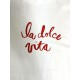 T-SHIRT COTONE &quot;LA DOLCE VITA&quot;