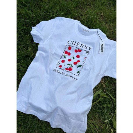 T-SHIRT COTONE "CHERRY BERRIES MARKET"