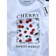 T-SHIRT COTONE &quot;CHERRY BERRIES MARKET&quot;