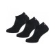 3 PAIA CALZINI CORTI COTONE FILA F9100 UNISEX NERO