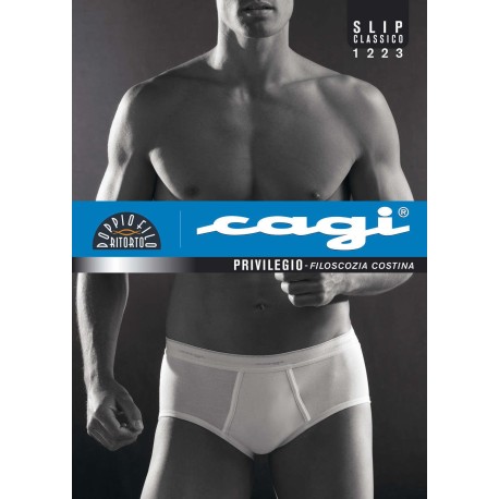 SLIP MINI UOMO COTONE FILISCOZIA JERSEY 1223 CAGI