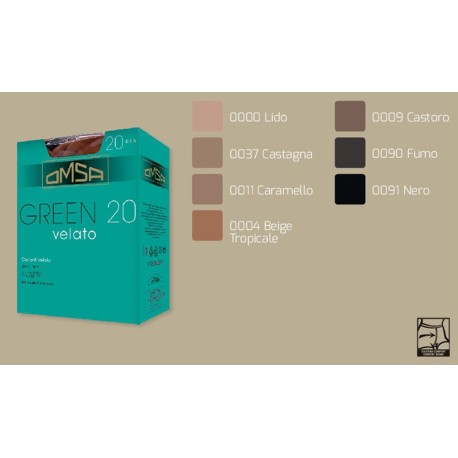 10 PEZZI COLLANT QUOTIDIANI GREEN 20 VELATO OMSA