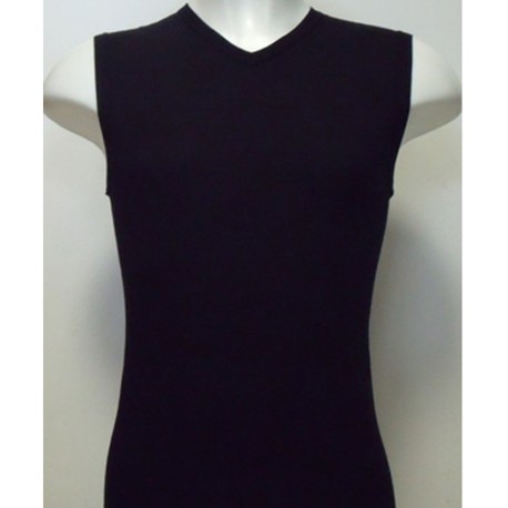 T SHIRT CORPO UOMO PURO COTONE SMANICATO SCOLLO A V GEORGES SM-V GICIPI