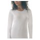 3 PEZZI CAMICIOLA DONNA MANICA LUNGA BIANCO 5423 BELLIDENTRO