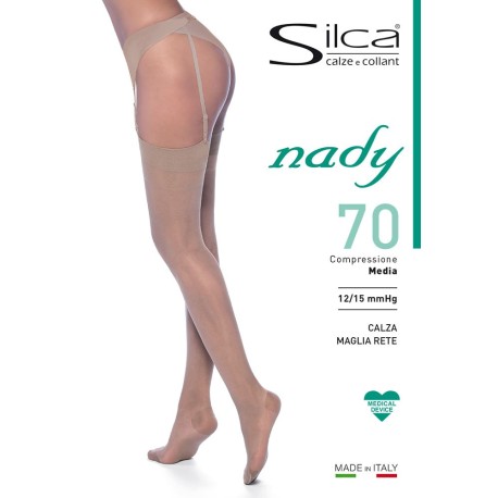 CALZA DONNA MAGLIA A RETE NADY 70 SILCA